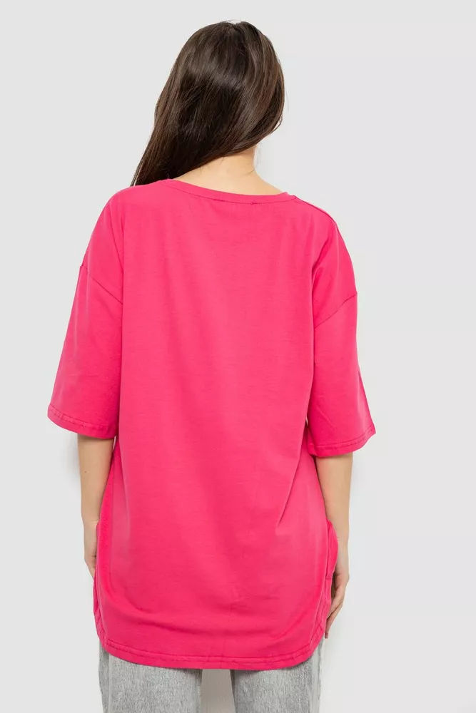 Купить Футболка женская с принтом, цвет розовый, 244R2030 - Фото №4