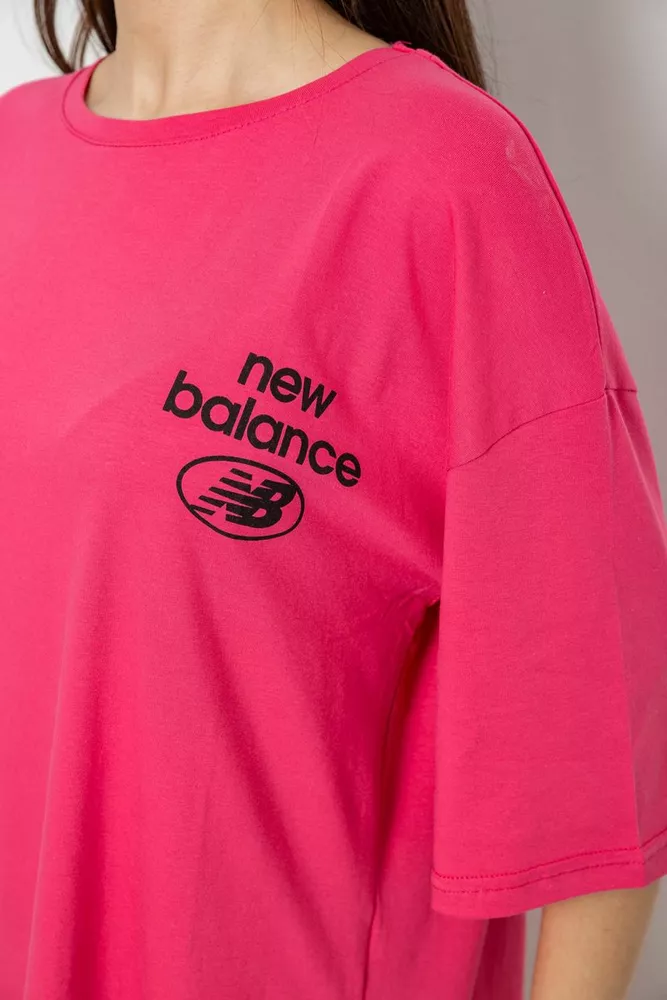 Купить Футболка женская с принтом, цвет розовый, 244R2030 - Фото №5