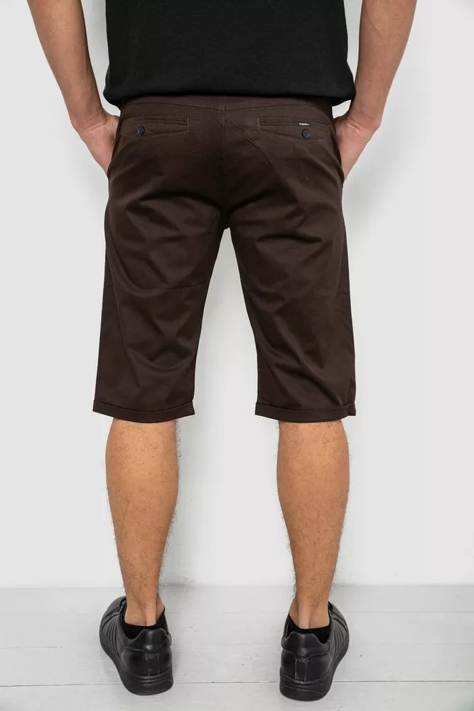 Купити Шорти чоловічі класичні, колір шоколадний, 243RXK39-6-2 - Фото №4