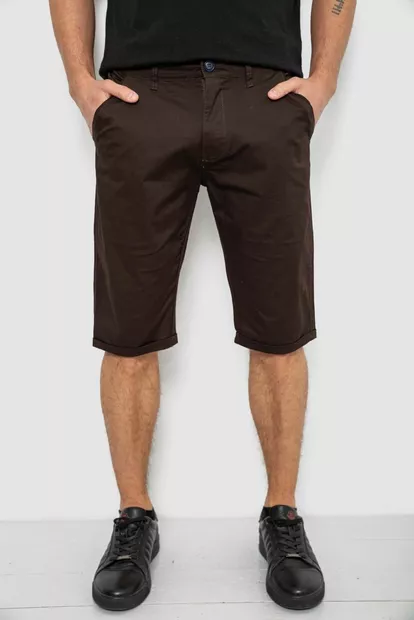 Шорти чоловічі класичні, колір шоколадний, 243RXK39-6-2