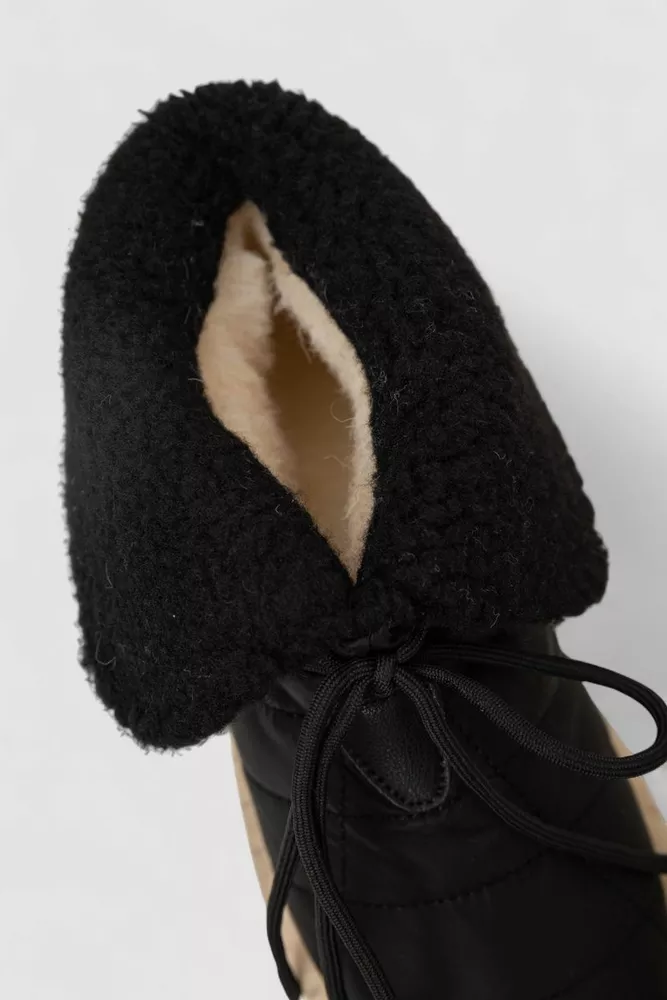 Купити Дутики жіночі зимові на хутрі  -уцінка, колір чорно-коричневий, 248RFM500-3-U-1 - Фото №6