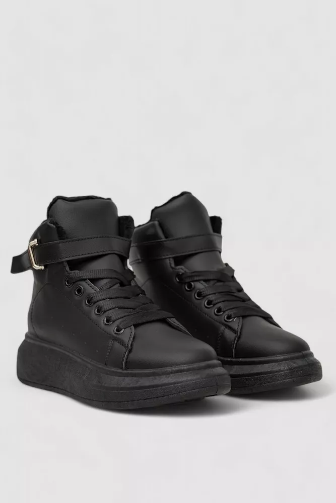 Купить Ботинки женские зимние на меху  -уценка, цвет черный, 248RA2251-U-1 - Фото №3