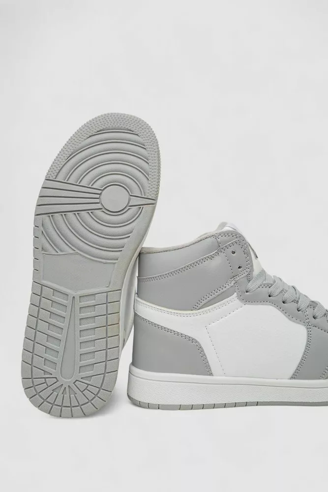 Купить Кроссовки женские зимние на меху, цвет бело-серый, 248RHB470-6 - Фото №5