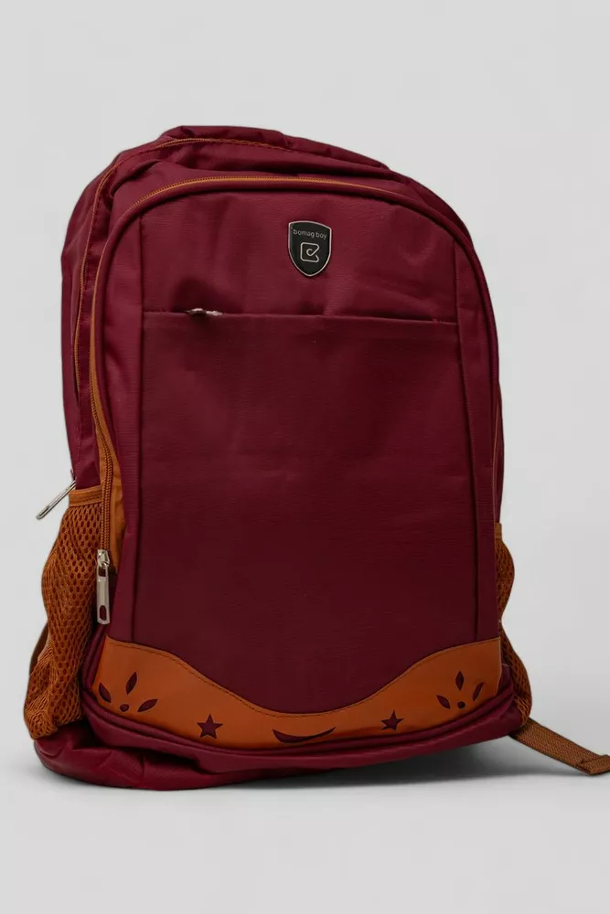 Купити Рюкзак шкільний, колір бордовий, 243RB300-22 оптом - Фото №1
