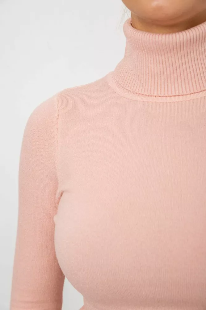 Купити Гольф жіночий однотонний  -уцінка, колір рожевий, 204R921-U - Фото №5