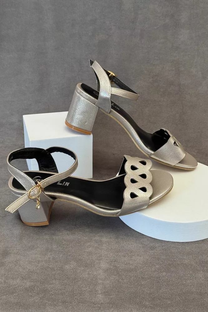 Купити Босоніжки жіночі, колір сірий, 243RE266 оптом - Фото №3