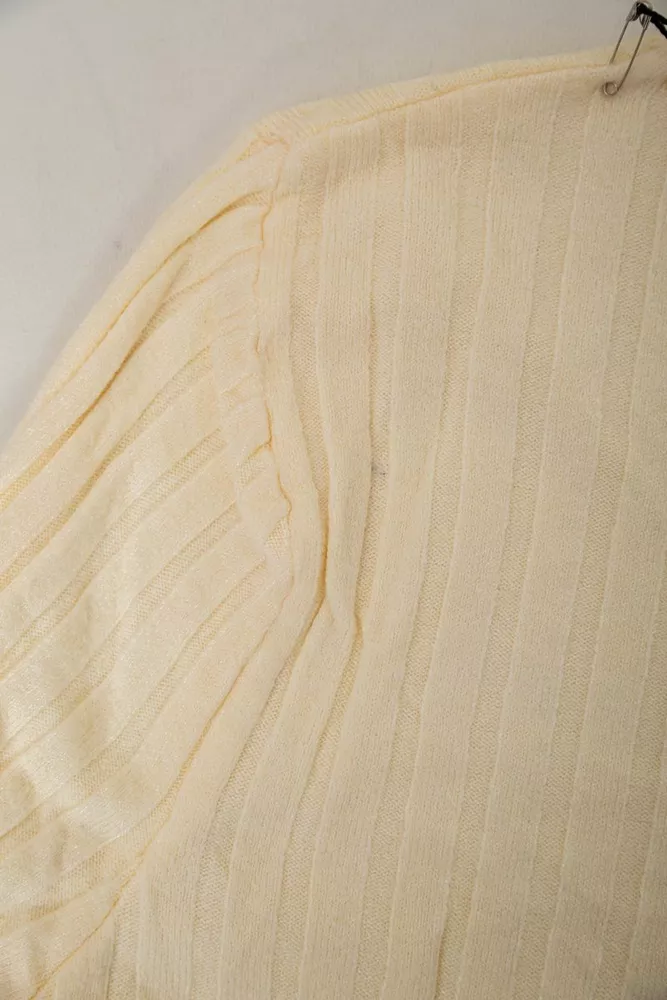 Купити Гольф жіночий однотонний  -уцінка, колір кремовий, 204R040-U-3 - Фото №6