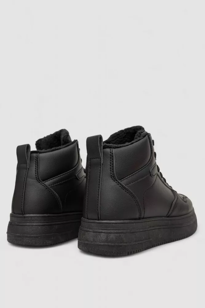 Купити Кросівки жіночі зимові, колір чорний, 248RBB15 оптом - Фото №4