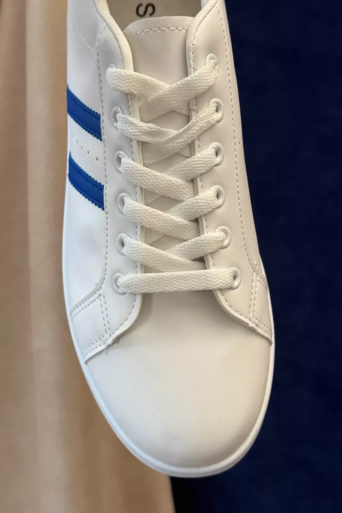 Купить Кеды мужские, цвет бело-синий, 248RR229 - Фото №2