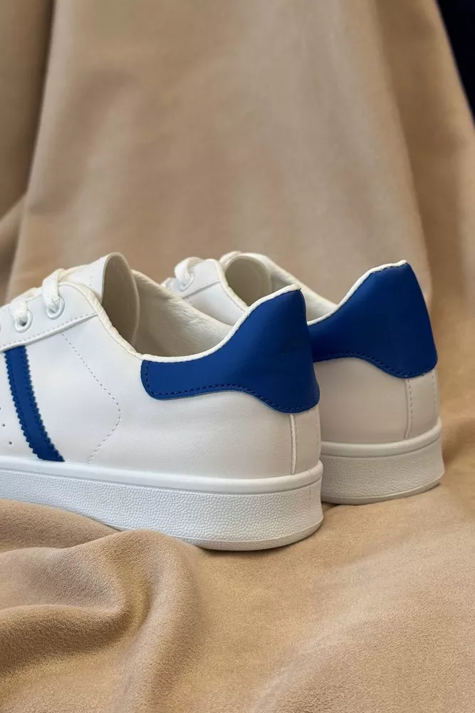 Купить Кеды мужские, цвет бело-синий, 248RR229 - Фото №4