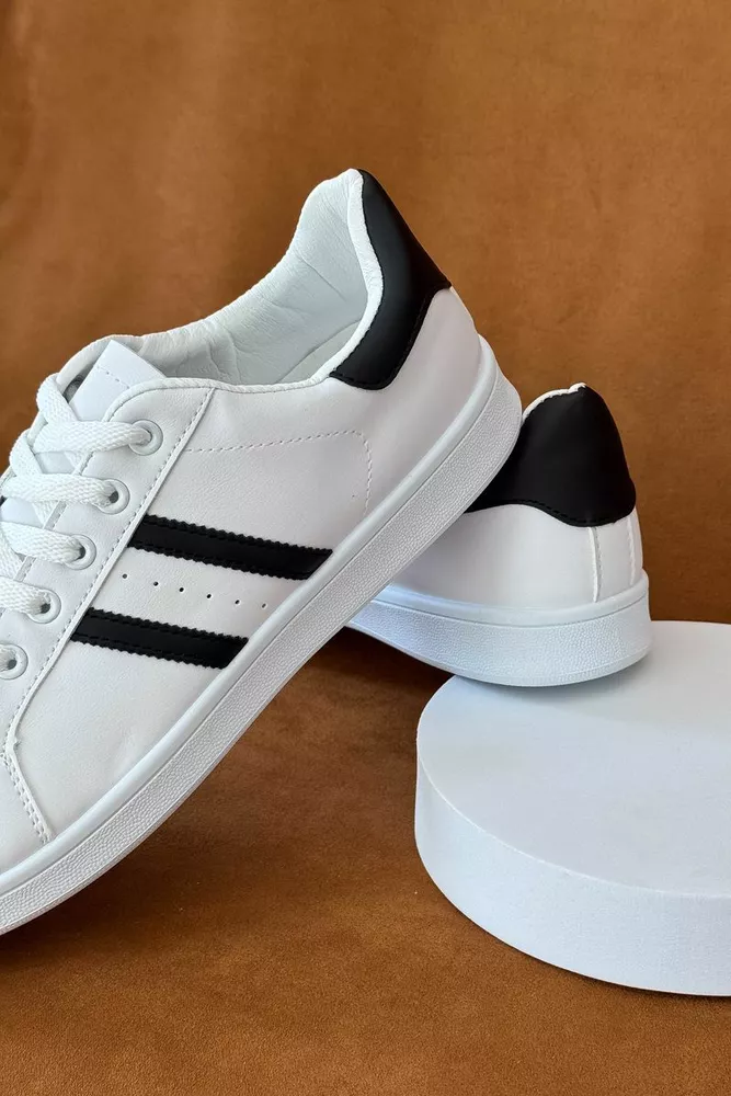 Купить Кеды мужские, цвет бело-черный, 248RR229 - Фото №5