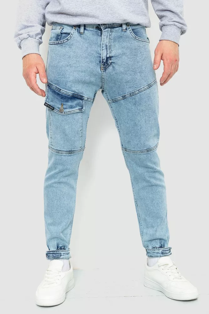 Купить Джинсы мужские  -уценка, цвет голубой, 157R27-2-U-1 - Фото №1