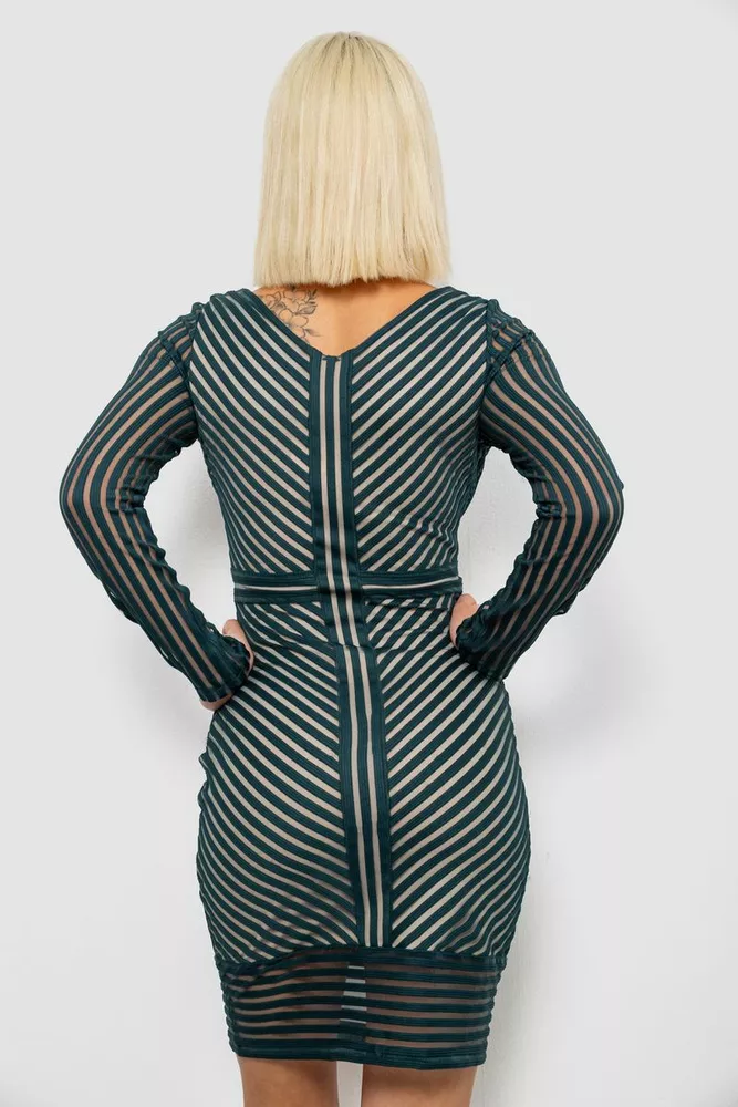 Купить Платье женское на подкладке, цвет зеленый, 230R326 - Фото №4