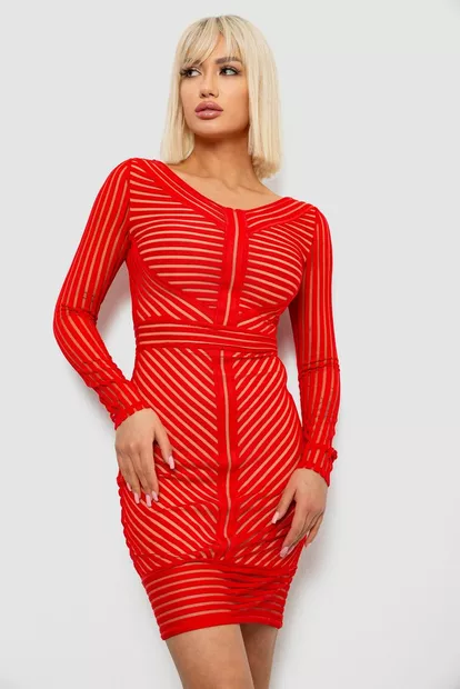 Сукня жіноча на підкладці, колір червоний, 230R326