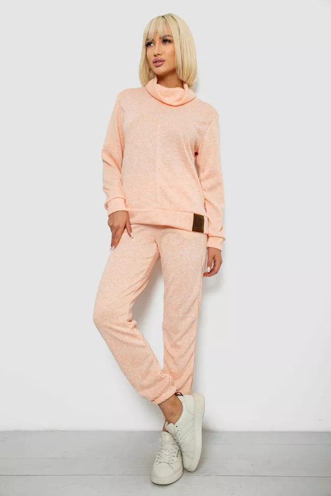 Купити Костюм жіночий повсякденний  -уцінка, колір персиковий, 257R123-U-1 - Фото №3