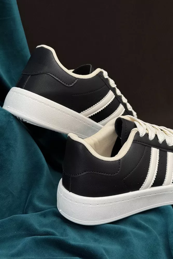 Купити Кросівки жіночі демісезонні  -уцінка, колір чорно-бежевий, 248RBK10-U-7 - Фото №4