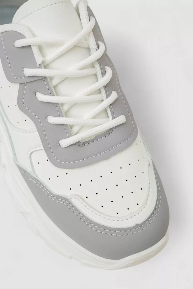 Купить Кроссовки женские  -уценка, цвет бело-серый, 248RA90-U-4 - Фото №2