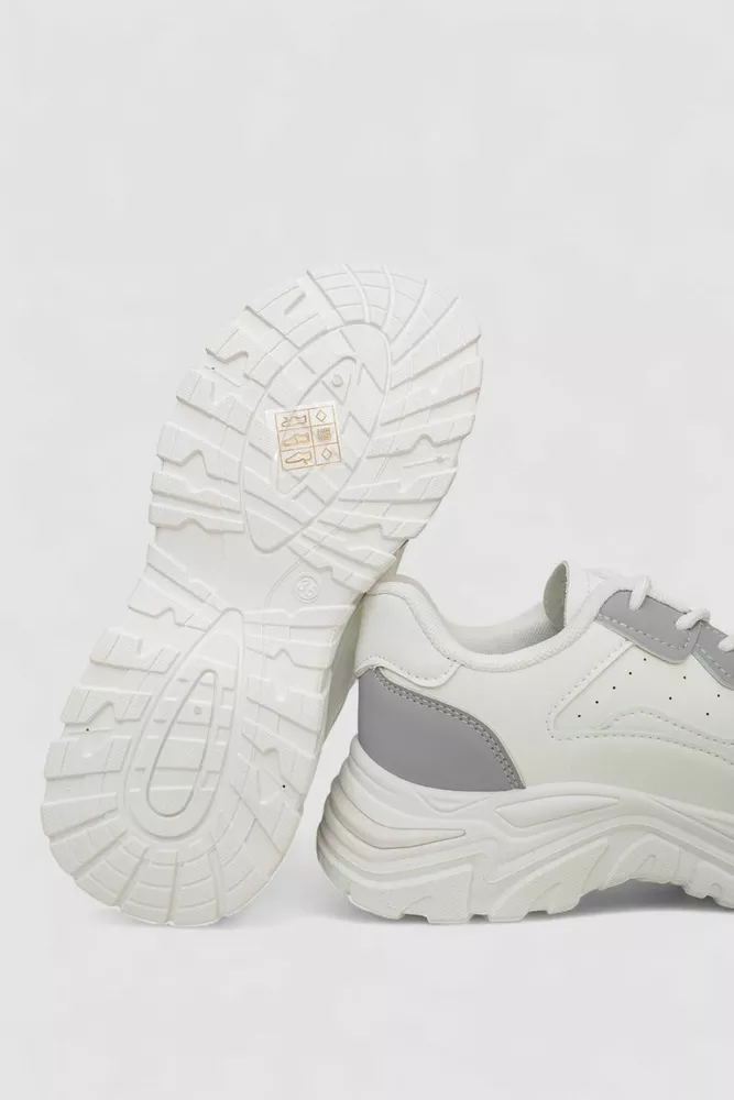 Купить Кроссовки женские  -уценка, цвет бело-серый, 248RA90-U-4 - Фото №5