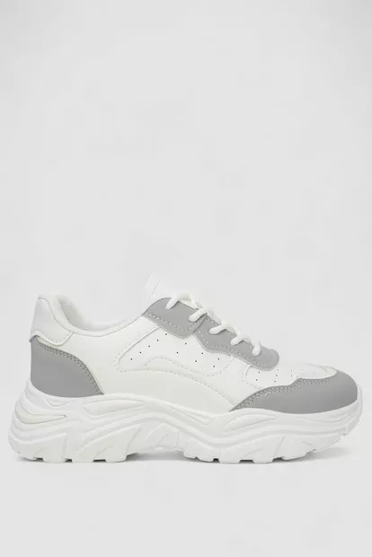 Кроссовки женские  -уценка, цвет бело-серый, 248RA90-U-4