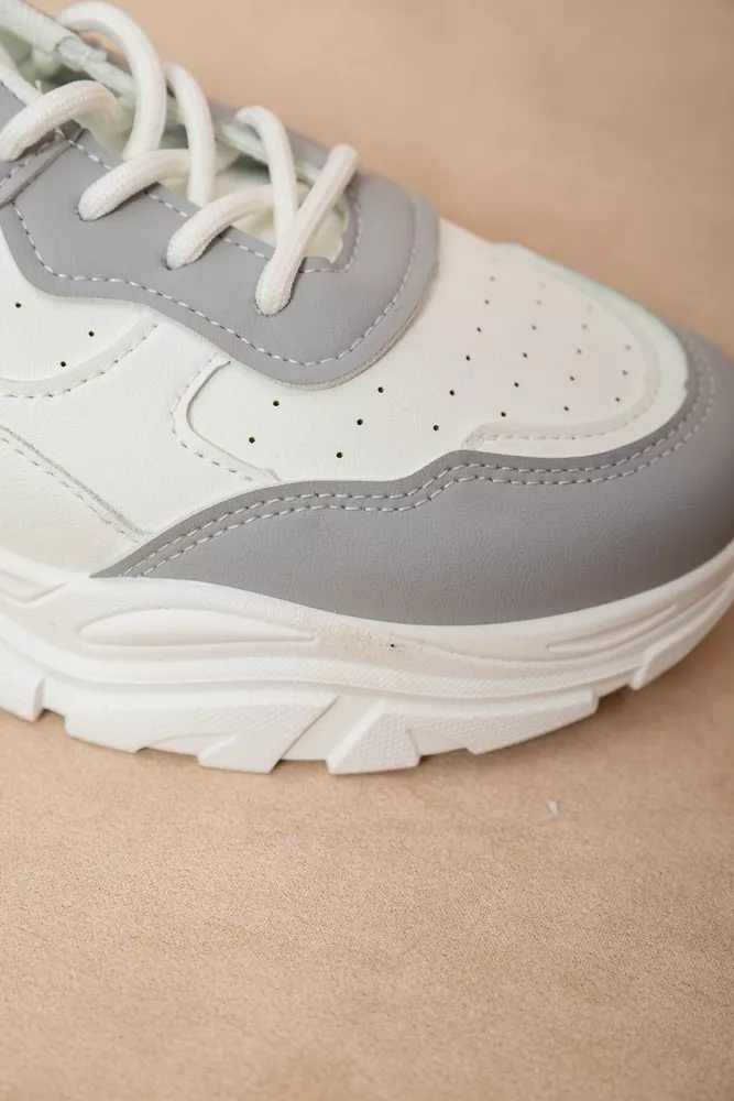 Купить Кроссовки женские  -уценка, цвет бело-серый, 248RA90-U-4 - Фото №6