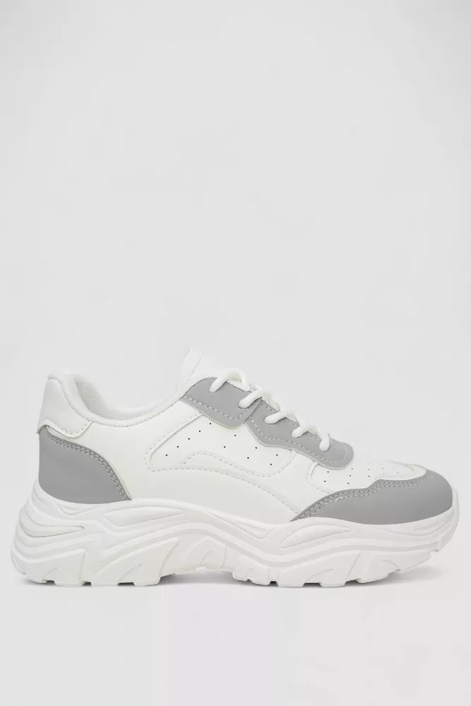 Купить Кроссовки женские  -уценка, цвет бело-серый, 248RA90-U-4 - Фото №1