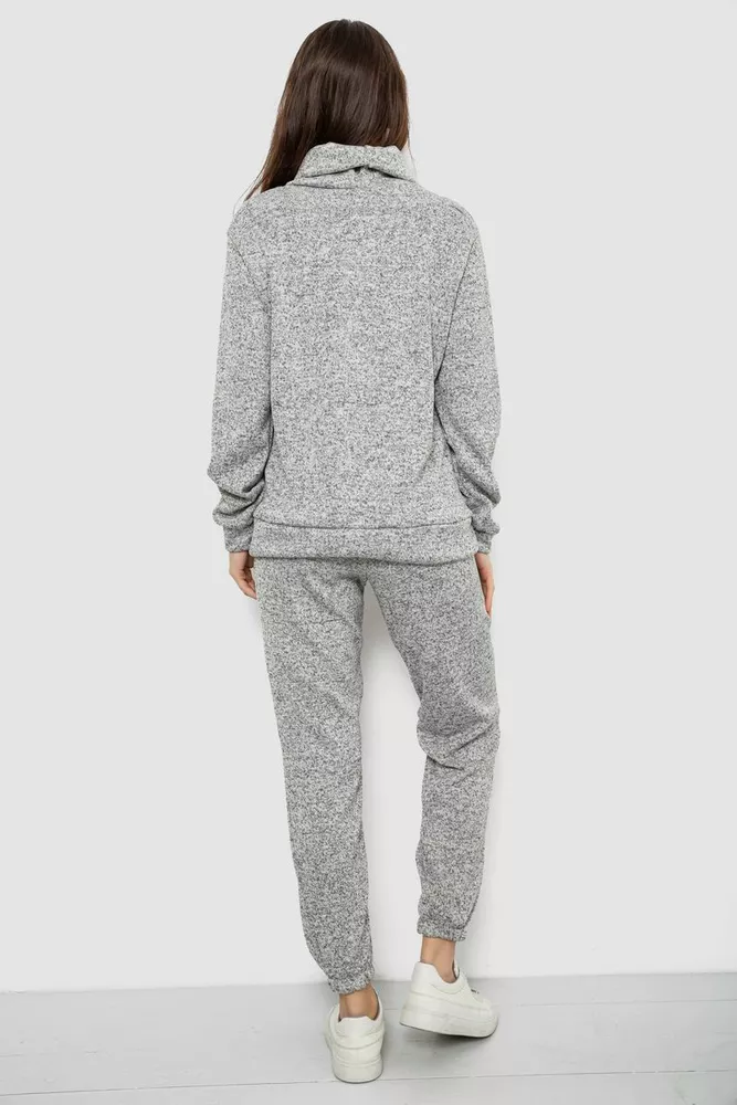Купити Костюм жіночий повсякденний  -уцінка, колір сірий, 257R123-U - Фото №4