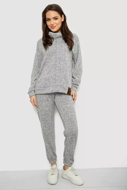 Костюм жіночий повсякденний  -уцінка, колір сірий, 257R123-U