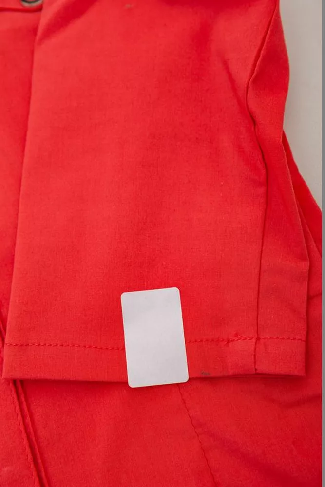 Купить Рубашка женская однотонная  -уценка, цвет коралловый, 230R068-5-U-58 - Фото №6