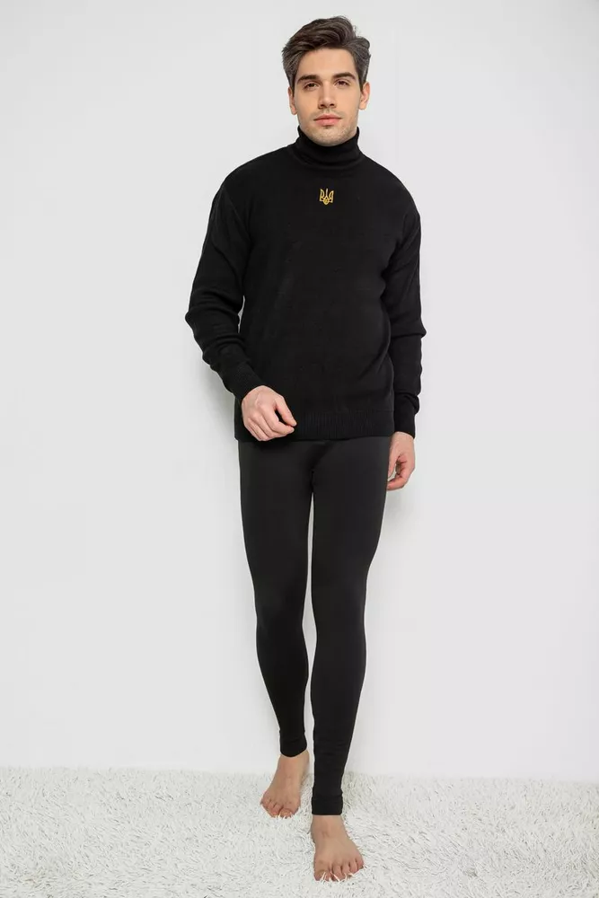 Купити Підштанники чоловічі безшовні на флісі 139R1833. уцінка, колір Чорний - Фото №2