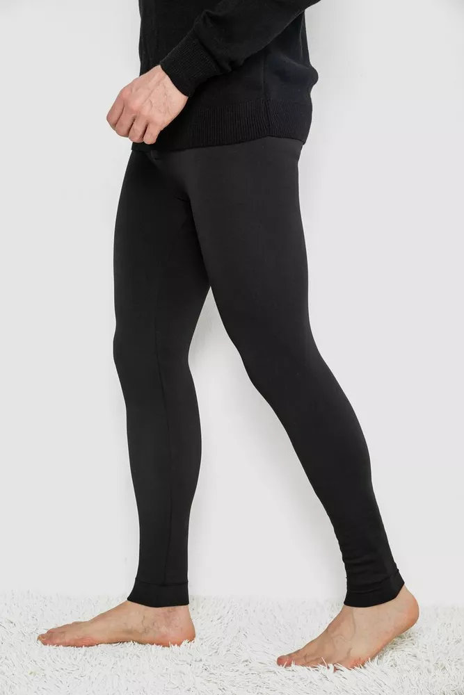 Купити Підштанники чоловічі безшовні на флісі 139R1833. уцінка, колір Чорний - Фото №3