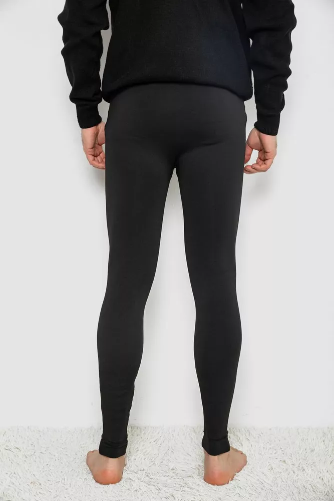 Купити Підштанники чоловічі безшовні на флісі 139R1833. уцінка, колір Чорний - Фото №4