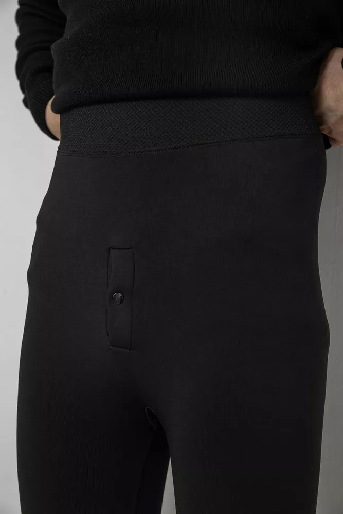 Купити Підштанники чоловічі безшовні на флісі 139R1833. уцінка, колір Чорний - Фото №5
