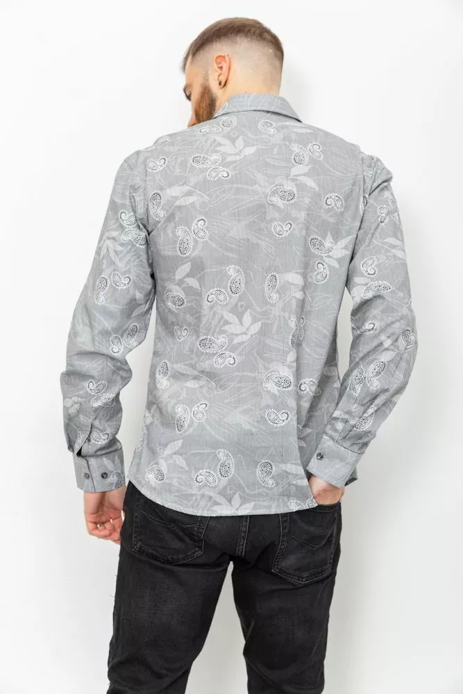 Купити Сорочка чоловіча, колір чорно-білий, 131R148955 оптом - Фото №4