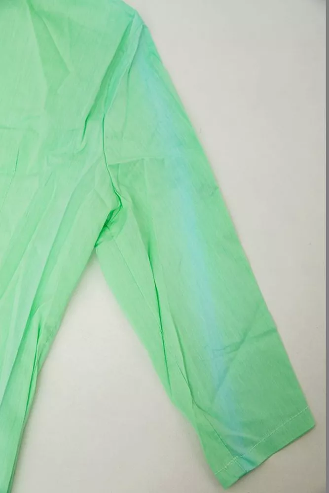 Купити Сорочка жіноча однотонна  -уцінка, колір м'ятний, 230R068-5-U-54 - Фото №6