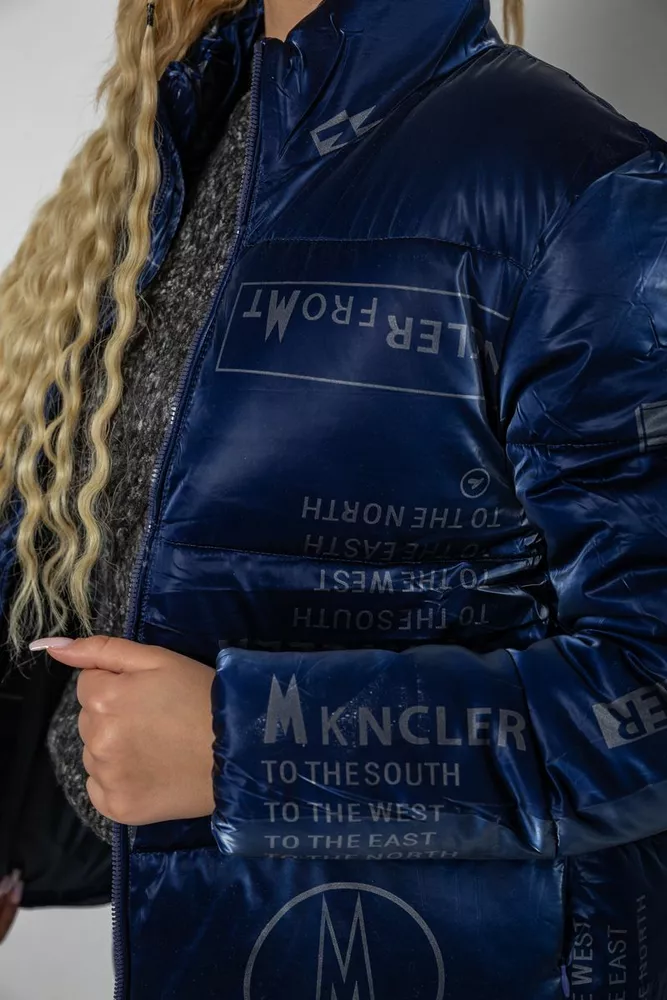 Купить Куртка женская зимняя  -уценка, цвет синий, 243R2022-9-U-1 - Фото №5