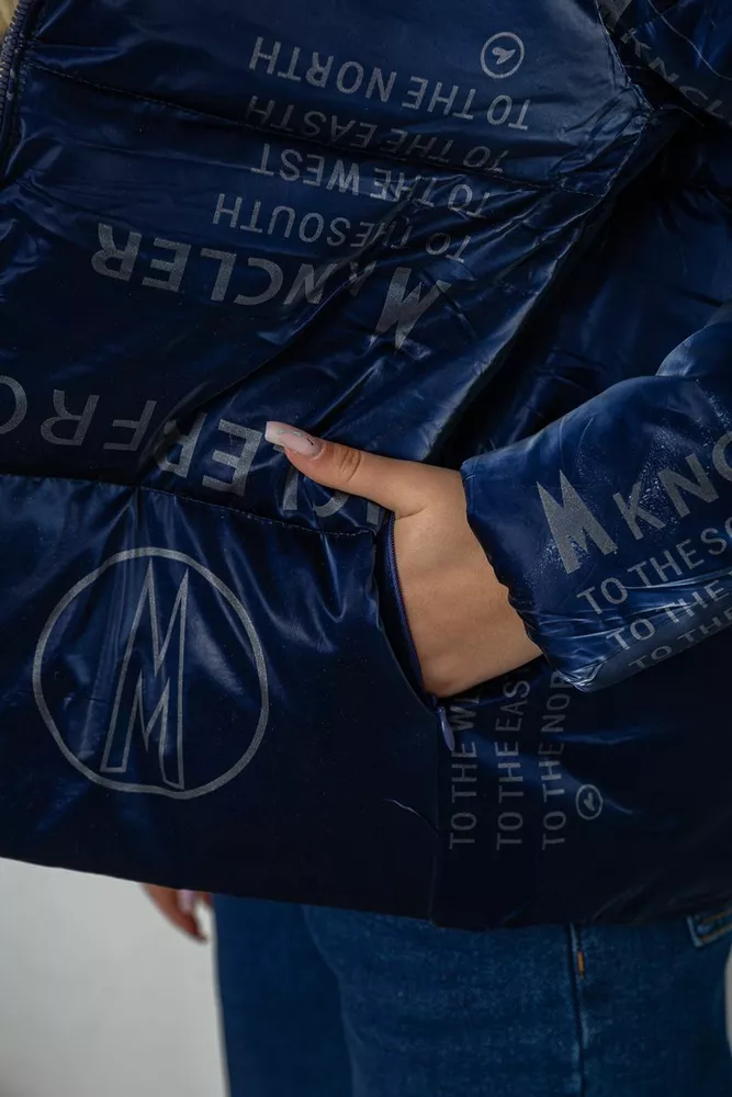 Купить Куртка женская зимняя  -уценка, цвет синий, 243R2022-9-U-1 - Фото №6