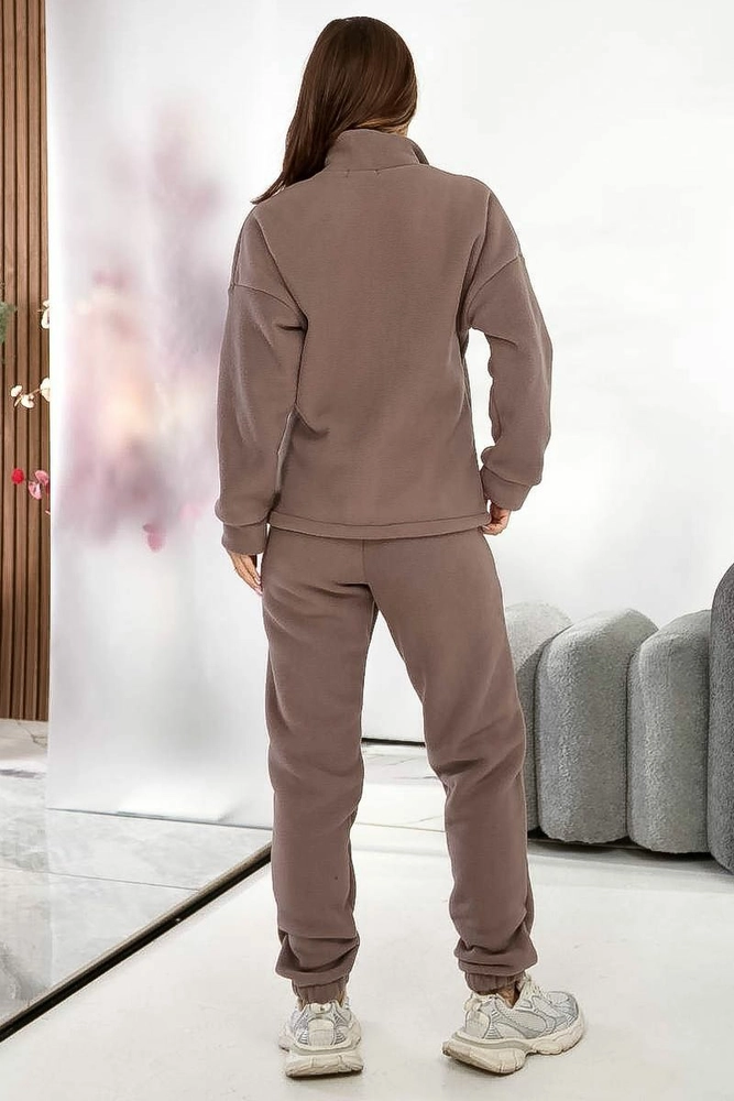 Купити Спортивний костюм жіночий на флісі, колір мокко, 257R90 - Фото №14