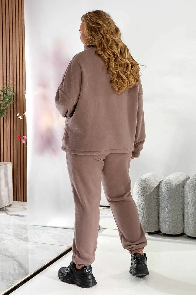 Купити Спортивний костюм жіночий на флісі, колір мокко, 257R90 - Фото №5