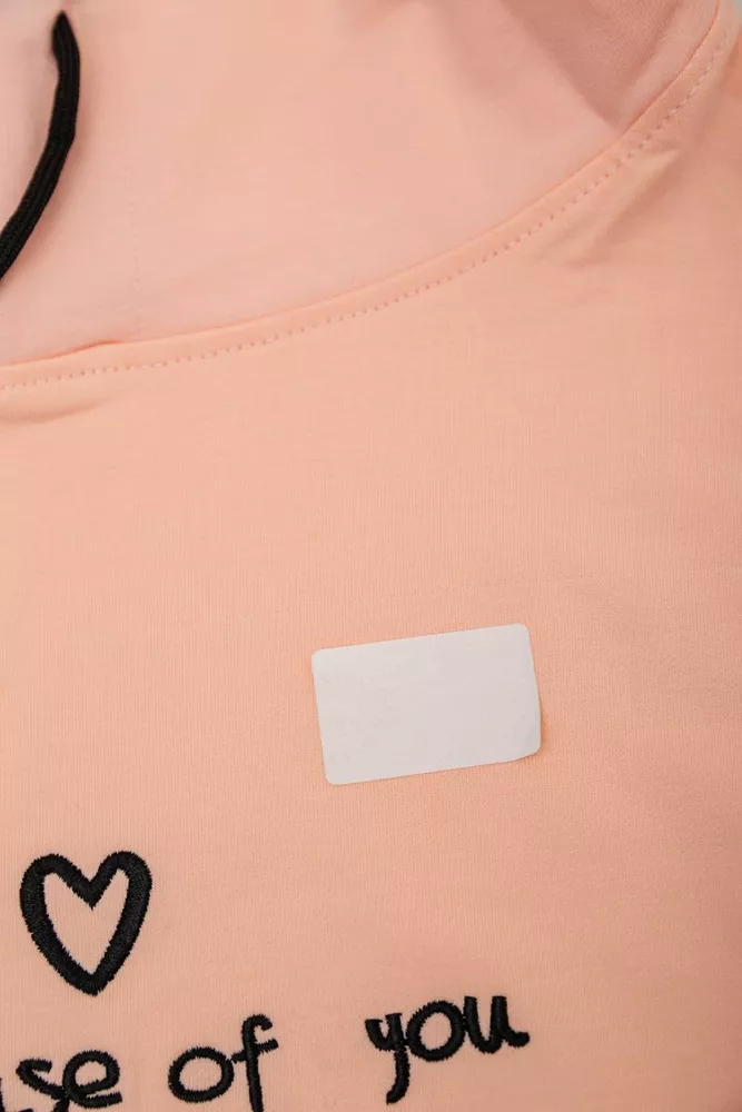 Купити Спортивний костюм жіночий двонитка  -уцінка, колір персиковий, 214R1419-002-U-6 - Фото №7