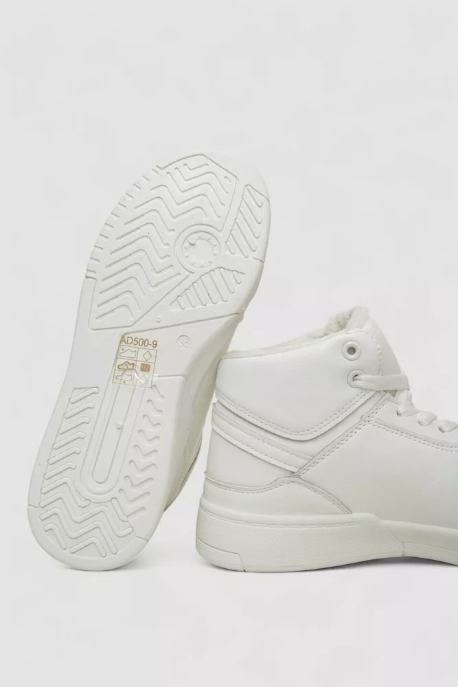 Купити Кросівки жіночі зимові на хутрі, колір білий, 248RAD500 - Фото №5