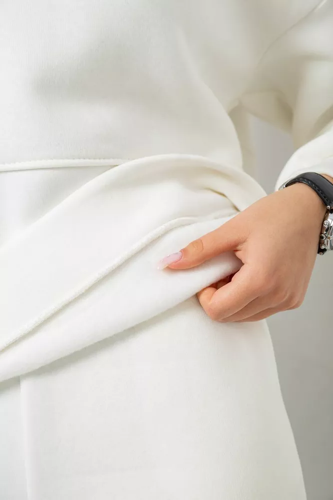 Купити Спортивний костюм жіночий на флісі  -уцінка, колір білий, 247R10765-U-36 - Фото №8