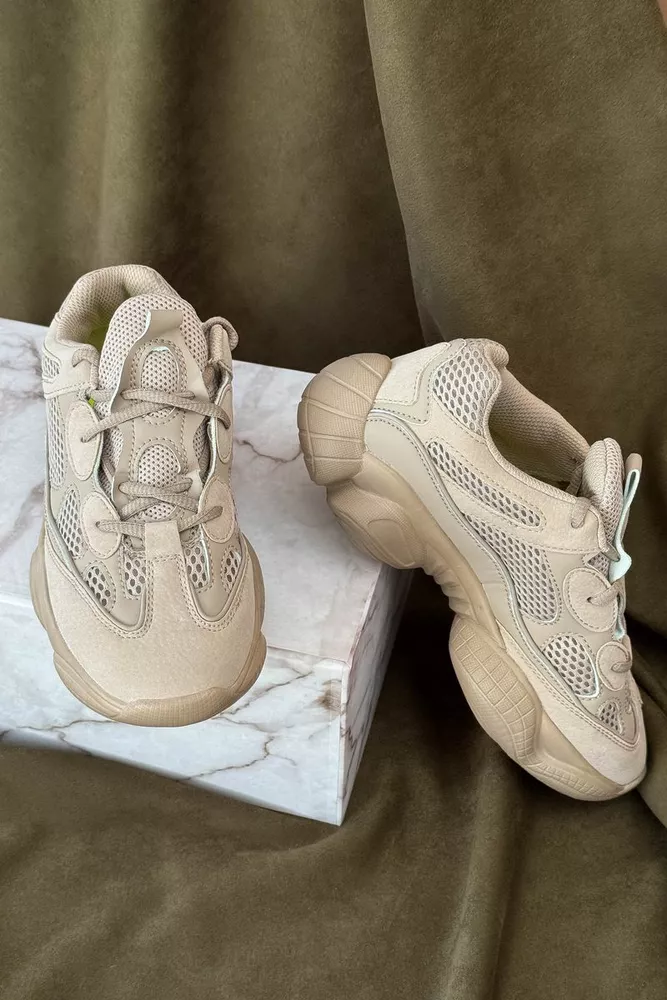 Купити Кросівки чоловічі, колір бежевий, 248RCX507 оптом - Фото №3