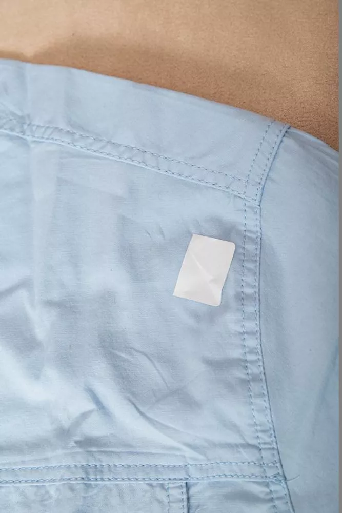 Купить Рубашка мужская однотонная  -уценка, цвет голубой, 214R6917-2-U-4 - Фото №6