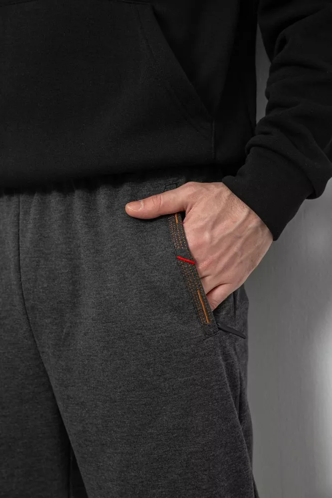 Купить Спортивные штаны мужские, цвет серый, 244R429 - Фото №5