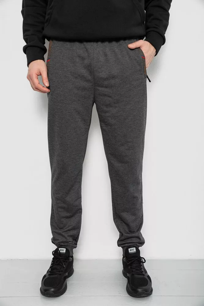 Купить Спортивные штаны мужские, цвет серый, 244R429 - Фото №1