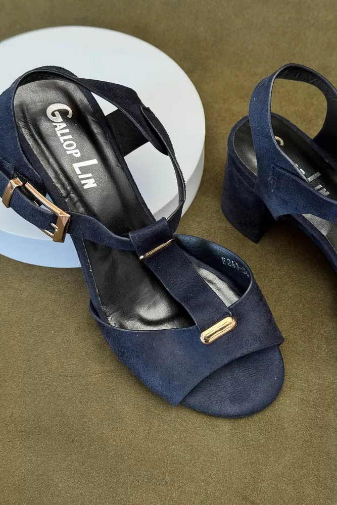 Купити Босоніжки жіночі, колір синій, 243RE241 - Фото №2