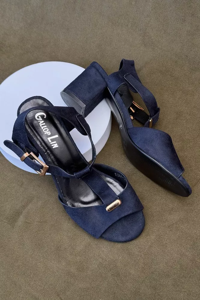 Купити Босоніжки жіночі, колір синій, 243RE241 - Фото №3