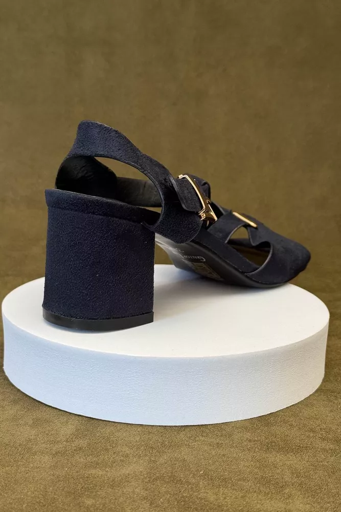 Купити Босоніжки жіночі, колір синій, 243RE241 - Фото №4