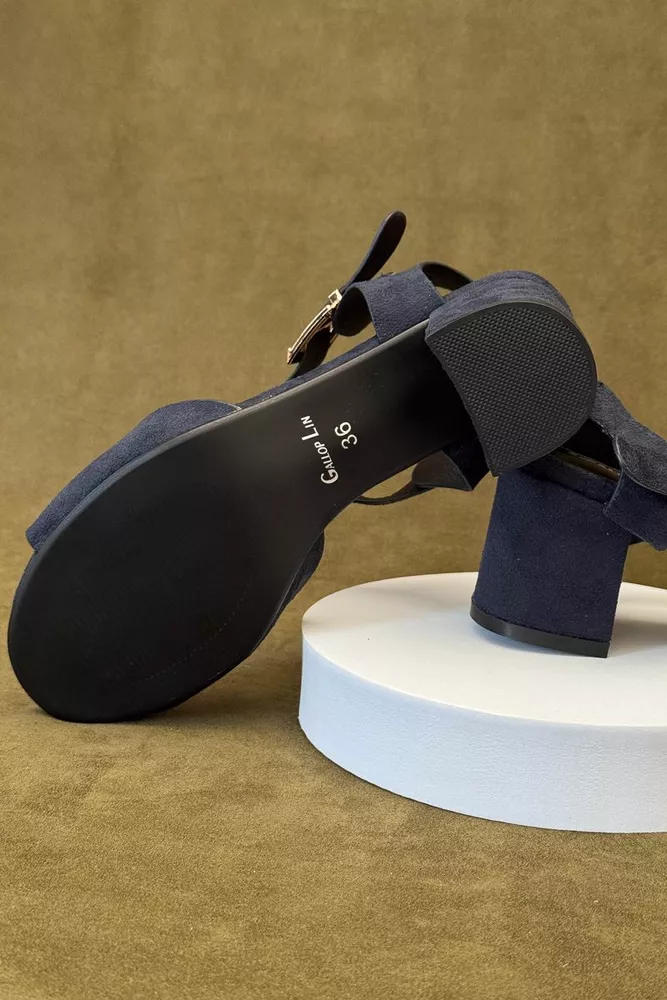 Купити Босоніжки жіночі, колір синій, 243RE241 - Фото №5