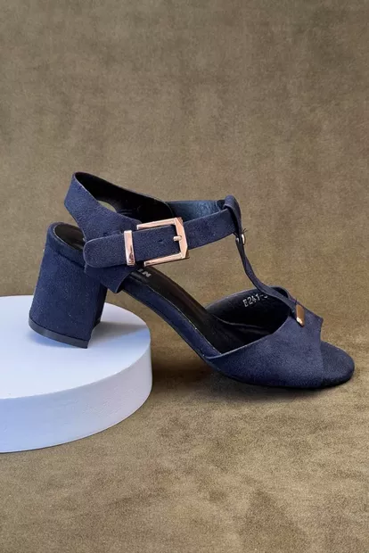 Босоножки женские, цвет синий, 243RE241